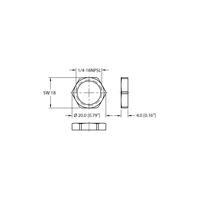 LOCKNUT-1/4NPT-BRASS-(10/BAG)