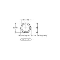 LOCKNUT-M16-BRASS-(10/BAG)