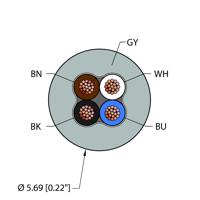 GRY,PVC,4X22,ITC,V2,FL