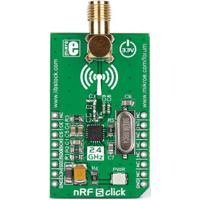 Click board,  RF transceiver,  SPI,  nRF24L01P,  3.3VDC