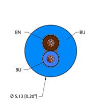 BLU,PVC,2X22,ITC,FL