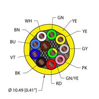 YEL,PVC,11X18,S-DF,ITC,MSHA