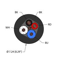 BLK,PVC,2STPX22,S-DF,PLTC,DN