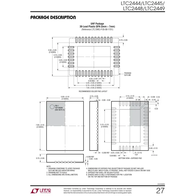 LTC2445CUHF#TR-Linear-Technology-datasheet-14099064.pdf Outline Dimensions_1
