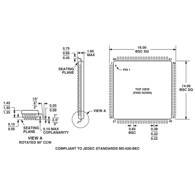 pid_23823310_ad9883abst-140-analog-devices-datasheet-18640.pdf Outline Dimensions_1 pid_23823310_ad9883abst-140-analog-devices-datasheet-18640.pdf Outline Dimensions_1