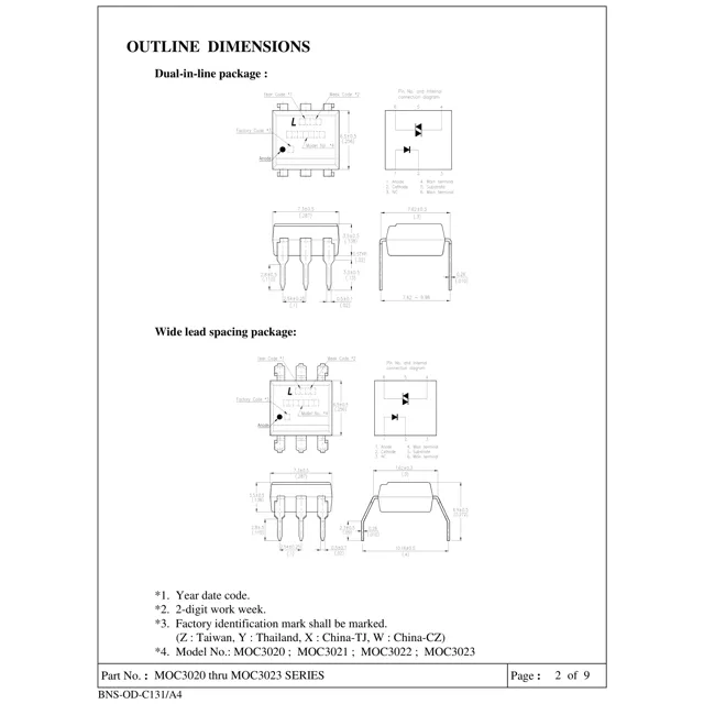 pid_25376065_moc3022-lite-on-datasheet-11733337.pdf Outline Dimensions_1
