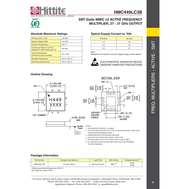 HMC449LC3B Outline Dimensions_1