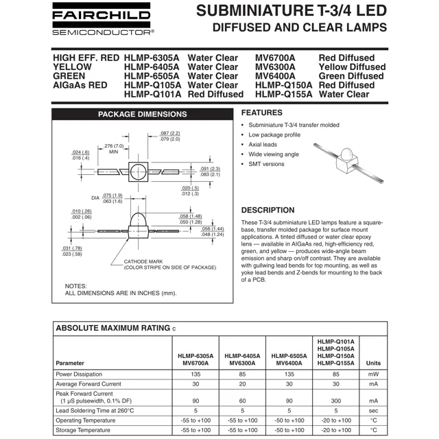 HLMP-6x05A/Q10xA, MV6x00A (03) Outline Dimensions_1