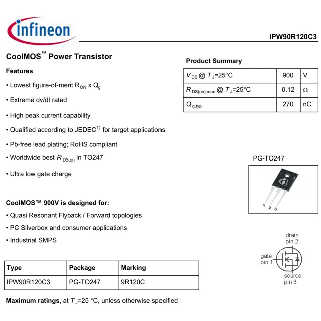 IPW90R120C3 Outline Dimensions_1