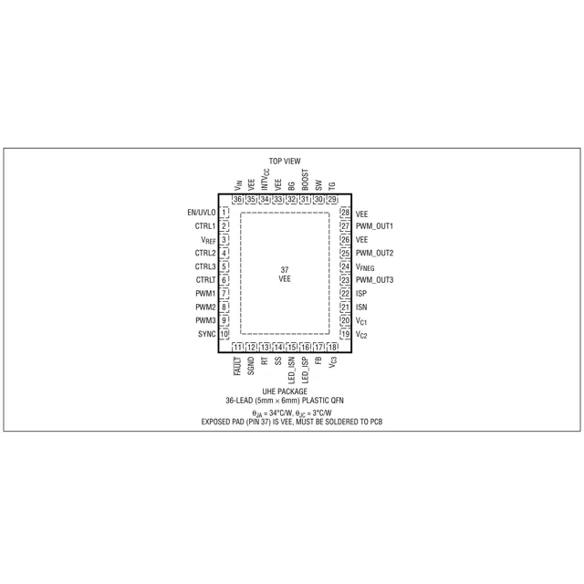 pid_16324503_lt3744iuhe23trpbf-analog-devices-datasheet-56970106.pdf  Pinout Diagram_1