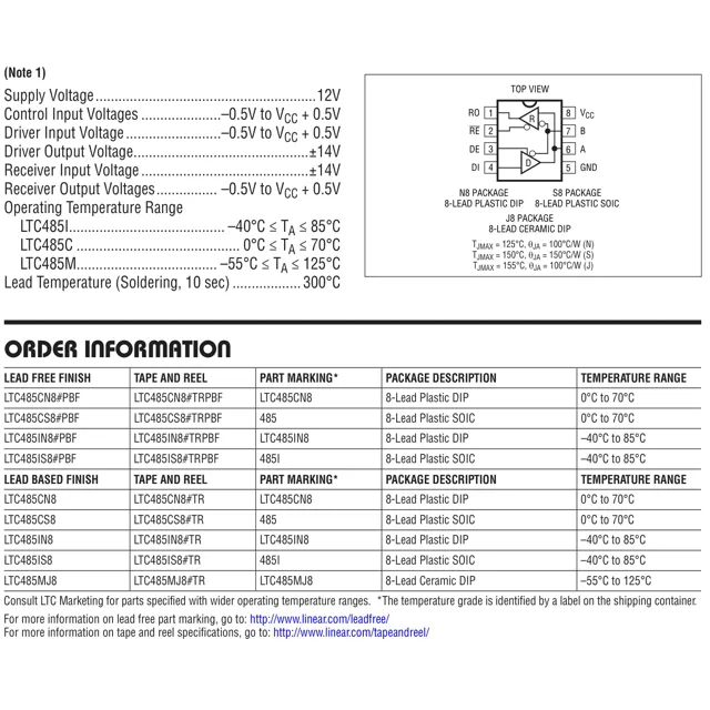 pid_21073079_ltc485cs8-linear-technology-datasheet-10982558.pdf  Pinout Diagram_1
