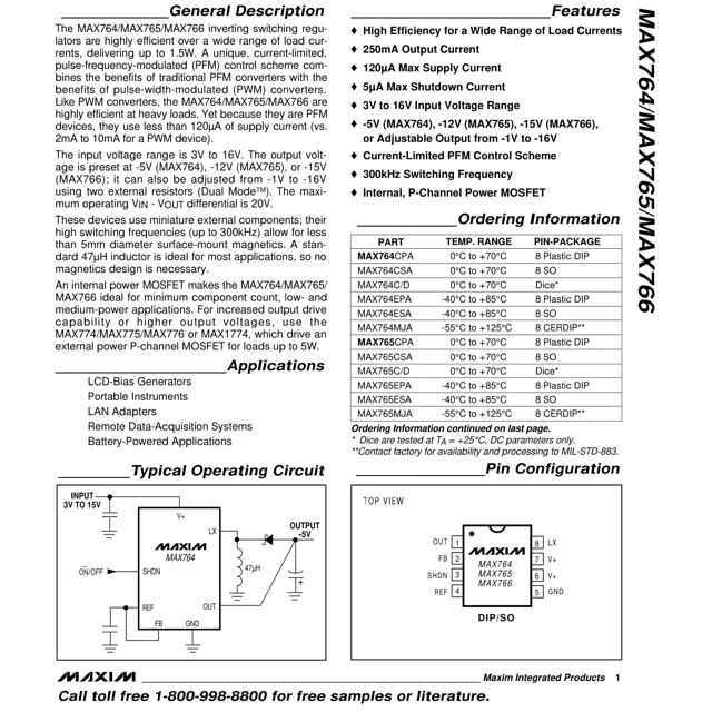 pid_33586796_max764cpa-dallas-semiconductor-datasheet-78074.pdf  Pinout Diagram_1