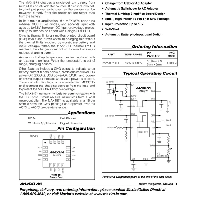 pid_33665700_max1874ete2bt-analog-devices-datasheet-13725059.pdf Pinout Diagram_1 pid_33665700_max1874ete2bt-analog-devices-datasheet-13725059.pdf Pinout Diagram_1