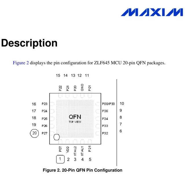 pid_35156573_zlf645e0q2064g-maxim-integrated-datasheet-13731002.pdf  Pinout Diagram_1
