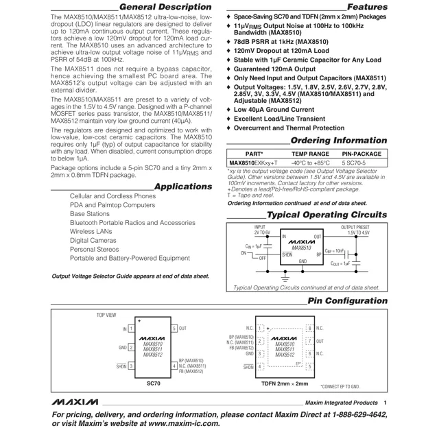 pid_36575688_max8510exk152b-maxim-integrated-datasheet-13728752.pdf  Pinout Diagram_1