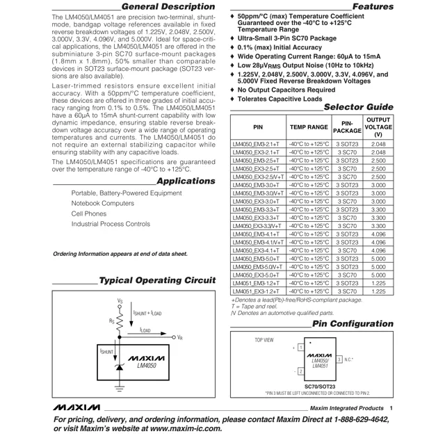 pid_38161125_lm4050cix3-2.1-maxim-integrated-datasheet-13730782.pdf  Pinout Diagram_1