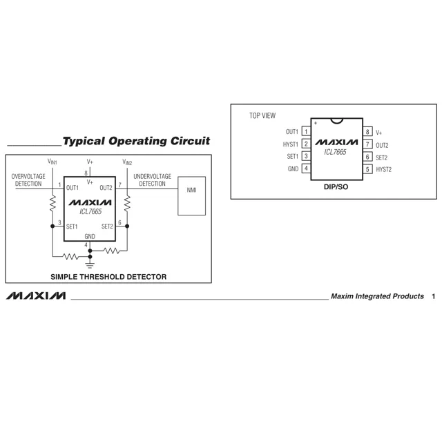 pid_42210391_icl7665bcpa2b-analog-devices-datasheet-62054866.pdf  Pinout Diagram_1
