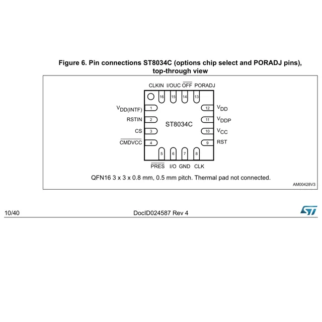 ST8034(A)T,ST8034P,ST8034C  Pinout Diagram_1