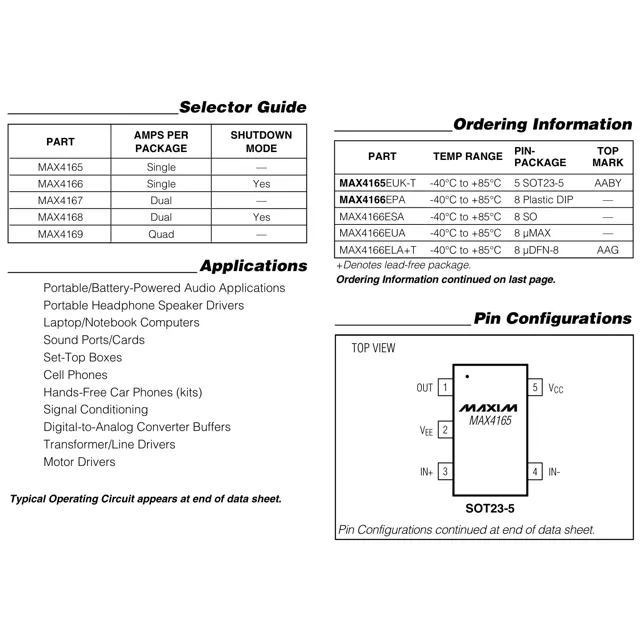 pid_44690563_max4168esd2b-analog-devices-datasheet-120407.pdf  Pinout Diagram_1