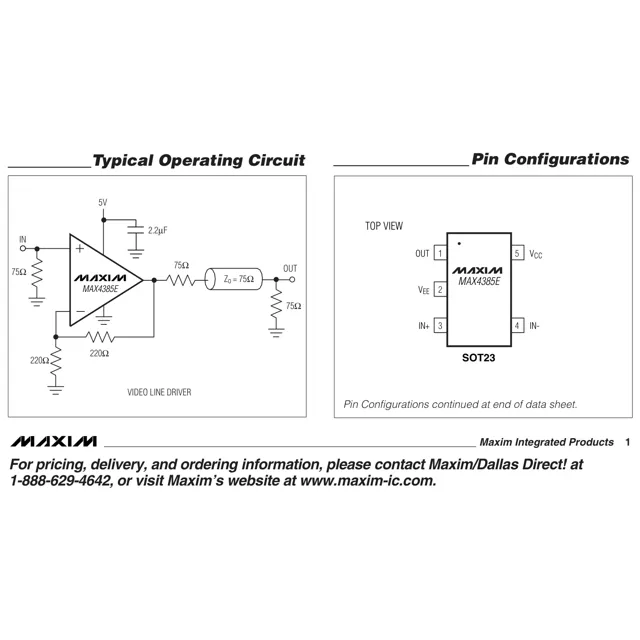 pid_47808357_max4386eeud2b-maxim-integrated-datasheet-73854.pdf Pinout Diagram_1 pid_47808357_max4386eeud2b-maxim-integrated-datasheet-73854.pdf Pinout Diagram_1