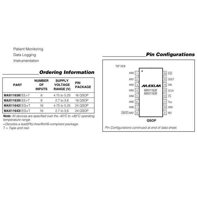 pid_48646866_max11643eeg2b-analog-devices-datasheet-62054888.pdf  Pinout Diagram_1