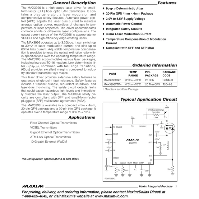 pid_50074620_max3996ctp2b-maxim-integrated-datasheet-13705935.pdf Pinout Diagram_1 pid_50074620_max3996ctp2b-maxim-integrated-datasheet-13705935.pdf Pinout Diagram_1