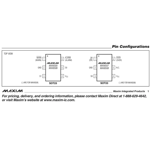 pid_54121259_max6505utp0252bt-maxim-integrated-datasheet-13738046.pdf Pinout Diagram_1 pid_54121259_max6505utp0252bt-maxim-integrated-datasheet-13738046.pdf Pinout Diagram_1