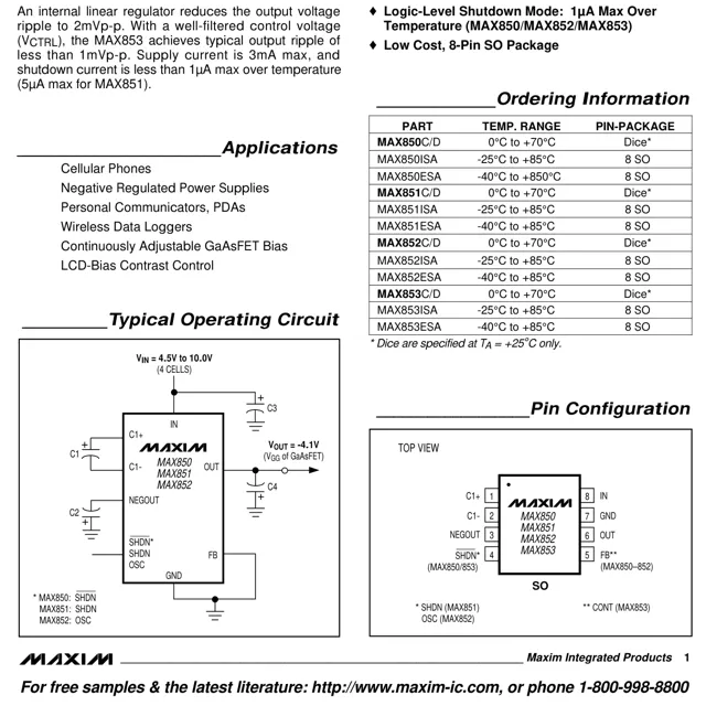 pid_58554117_max853esa2bt-analog-devices-datasheet-115382.pdf  Pinout Diagram_1