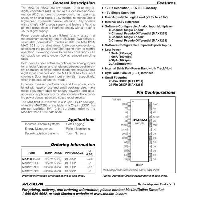 pid_60672569_max1261aeei2bt-analog-devices-datasheet-121008.pdf  Pinout Diagram_1