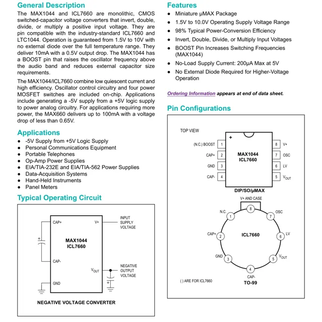 pid_62445596_icl7660amja-883b-analog-devices-datasheet-81845304.pdf  Pinout Diagram_1