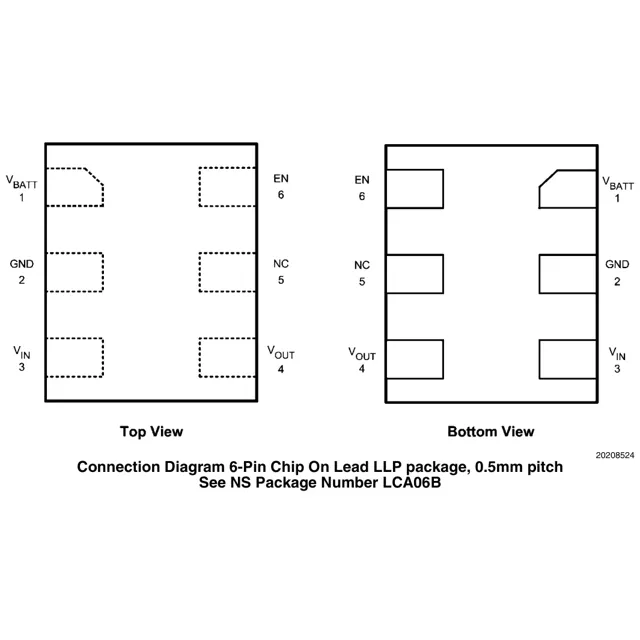 LP5952 Eval Board  Pinout Diagram_1