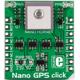 Click board,  GPS,  UART,  Nano Hornet,  mikroBUS connector,  3.3/5VDC