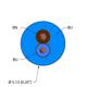 BLU,PVC,2X22,ITC,FL
