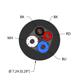 BLK,PVC,2STPX22,S-DF,PLTC,DN