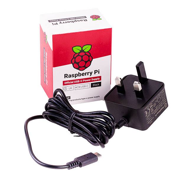 RPI USB-C POWER SUPPLY BLACK UKRaspberry Pi