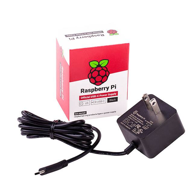 RPI USB-C POWER SUPPLY BLACK USRaspberry Pi