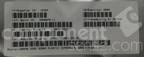 MT47H128M8SH-25E:MMicron Technology Inc.