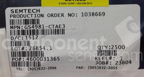GS4981-CTAE3Semtech Corporation