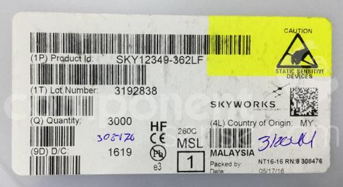 SKY12349-362LFSkyworks Solutions Inc.