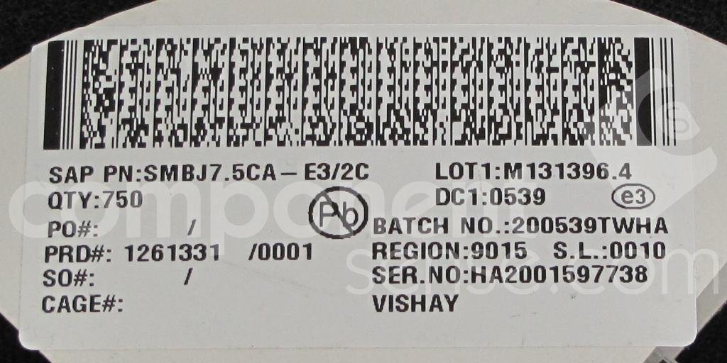 SMBJ7.5CA-E3/2CVishay