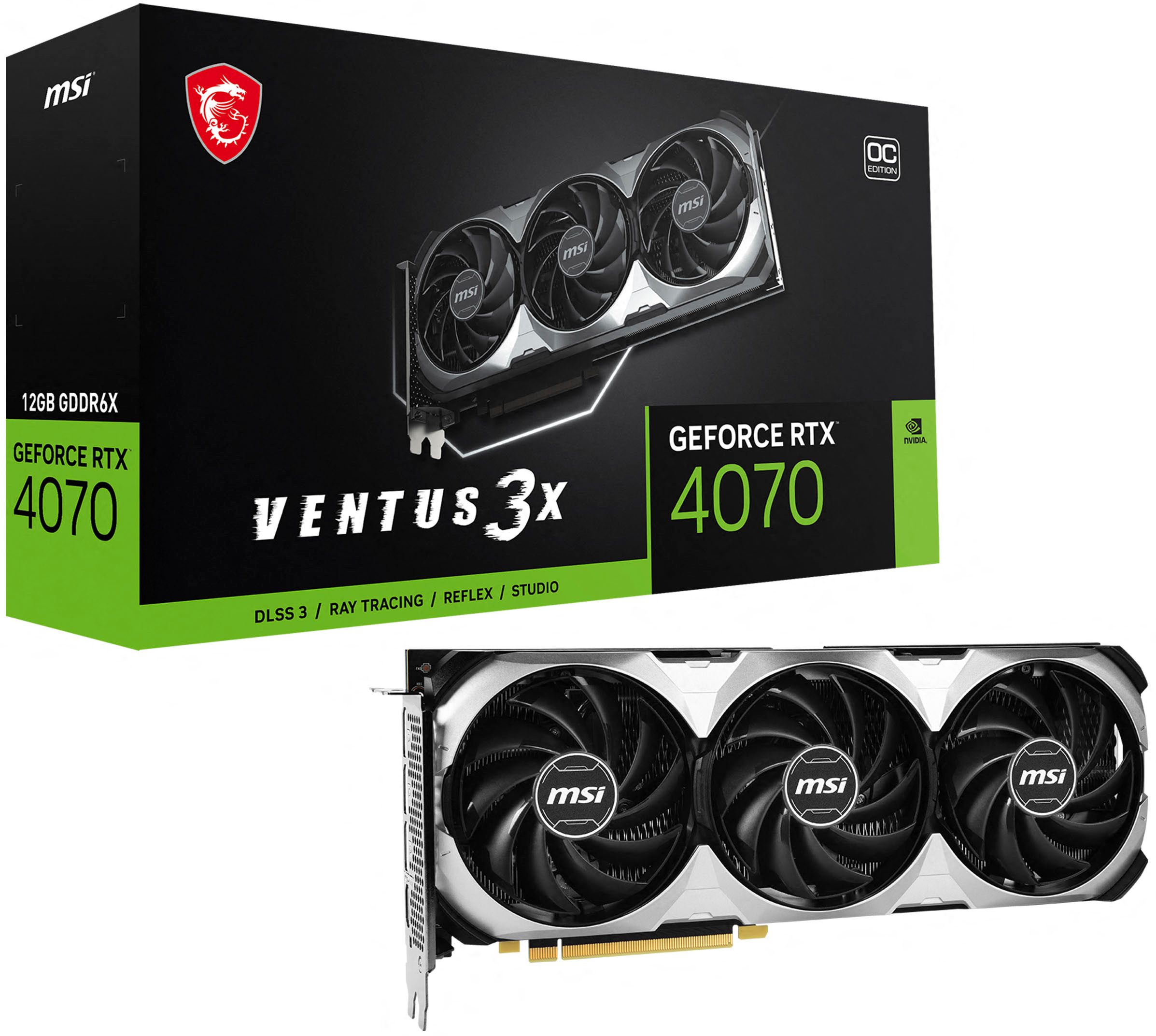 RTX 4070 VENTUS 3X 12G OCNvidia