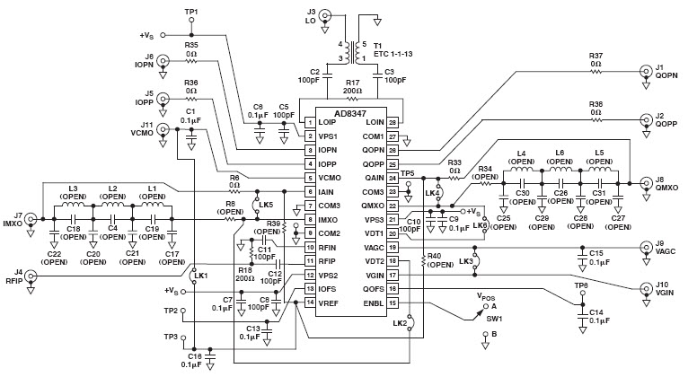 Analog Devices Inc. AD8347-EVALZ Reference Design 2