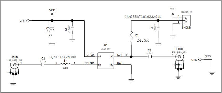 Maxim Integrated MAX2679EVKIT# Reference Design 1