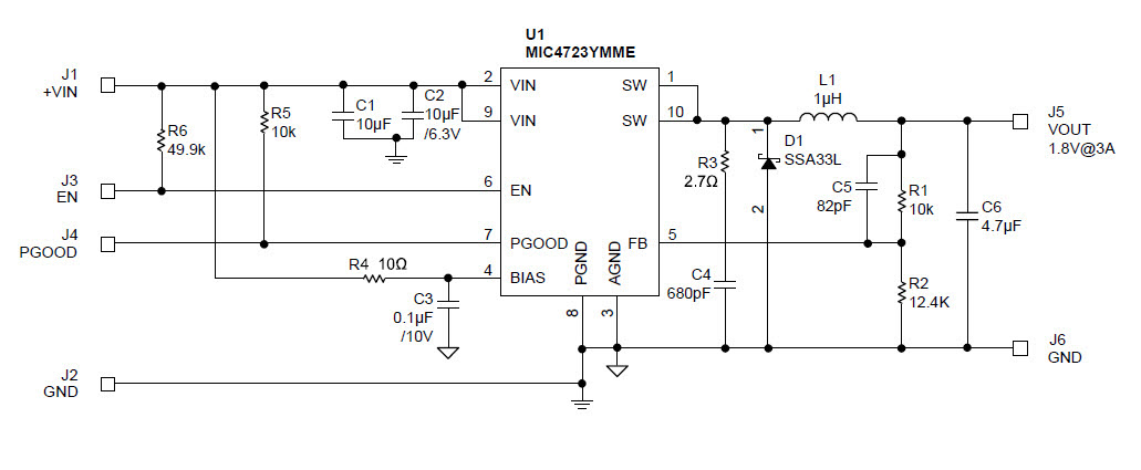 Microchip MIC4723YMME EV Reference Design 1