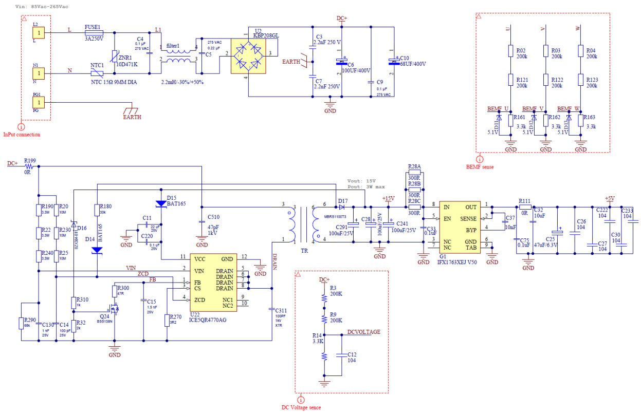 Infineon Technologies EVAL100WDRIVECFD2TOBO1 Reference Design 5