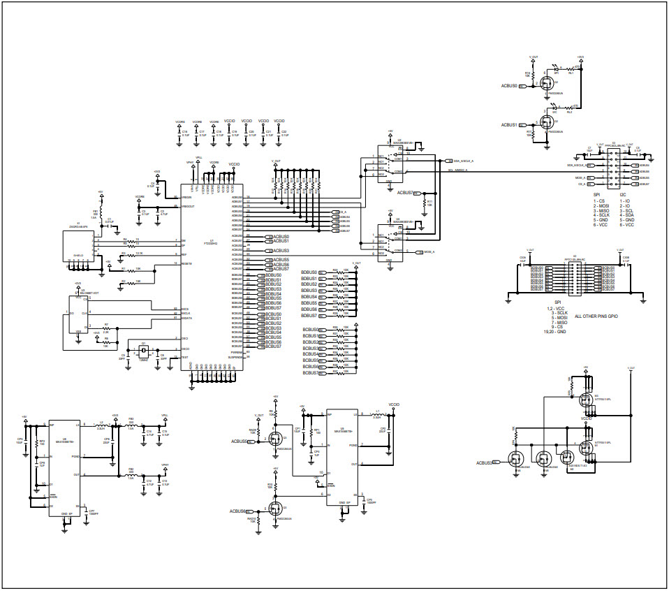 Maxim Integrated USB2GPIO# Reference Design 3