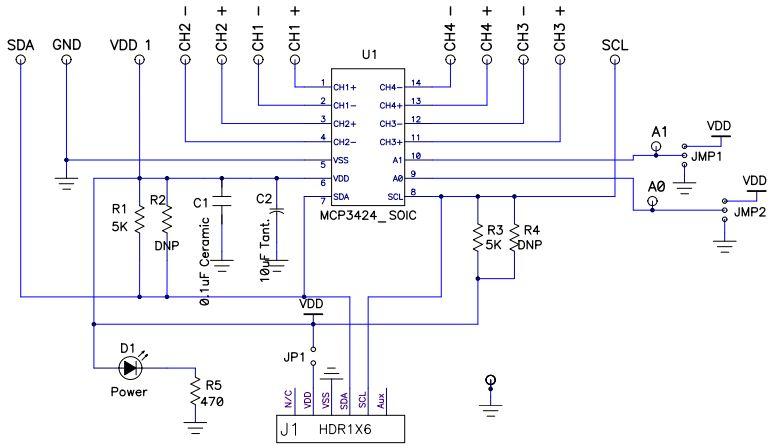 Microchip Technology MCP3424EV Reference Design 3