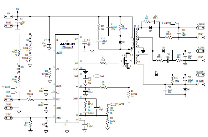 Maxim Integrated MAX15005AEVKIT+ Reference Design 1