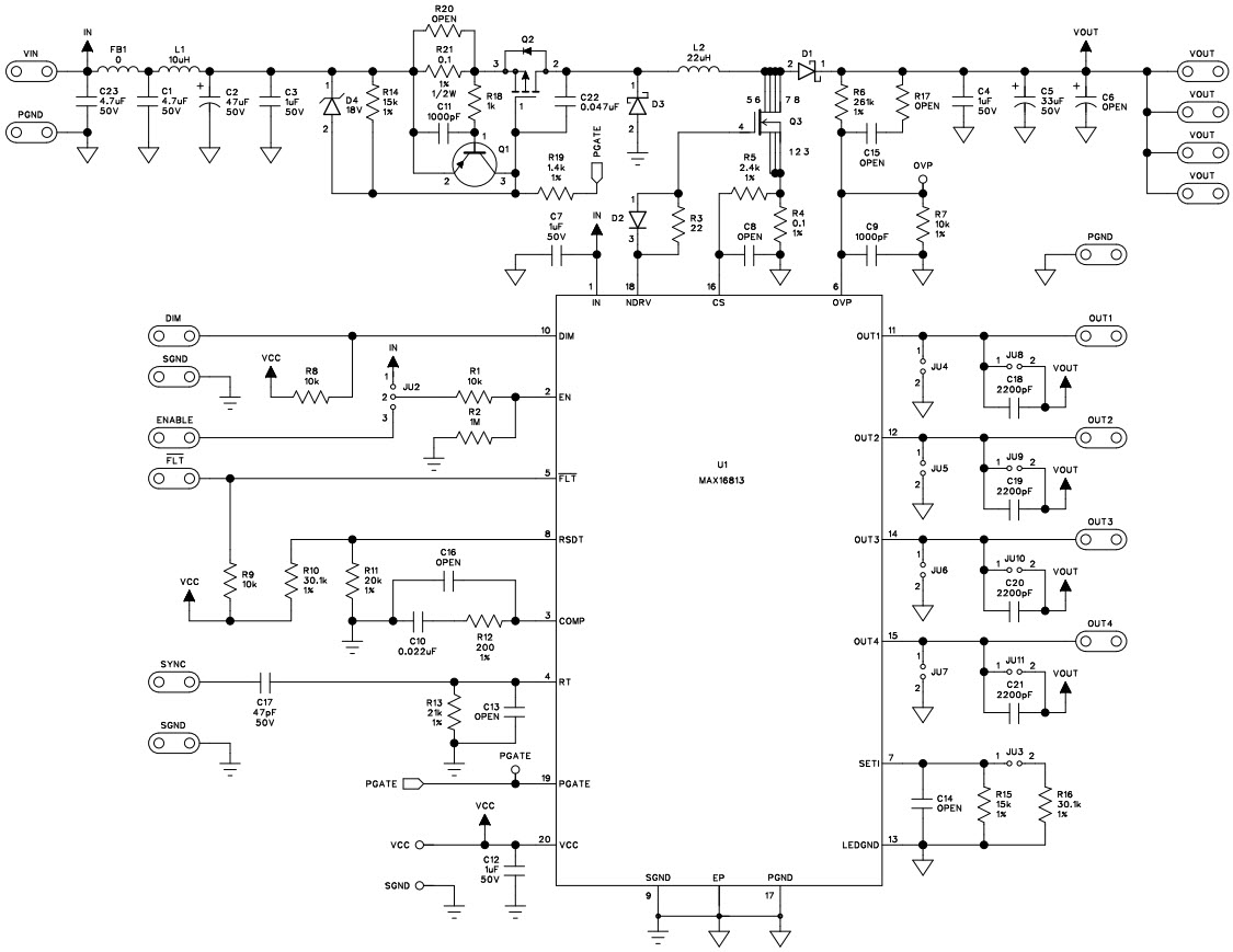 Maxim Integrated MAX16813EVKIT# Reference Design 2
