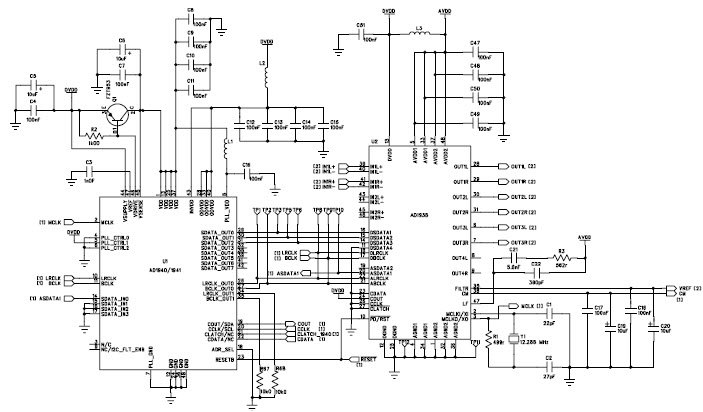 Analog Devices EVAL-AD1940MINIB Reference Design 4